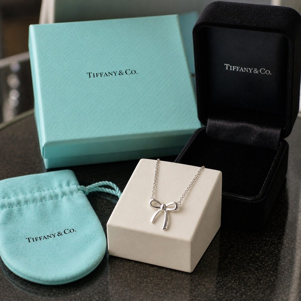 TIFFANY&CO Timeless Necklace Style 2 | New with Box - Picture 2 of 9